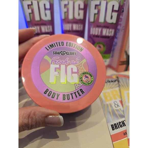 Lot 9 LIMITED EDITION Soap & Glory Fresh As Fig Body Wash BUTTER Face MASK Milk - Picture 6 of 8